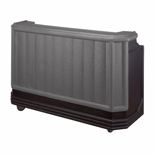 Cambro BAR730DX420 72 3/4" Portable Bar - Cold Plate, 80 Lb Ice Sink, Black/granite Gray-cityfoodequipment.com