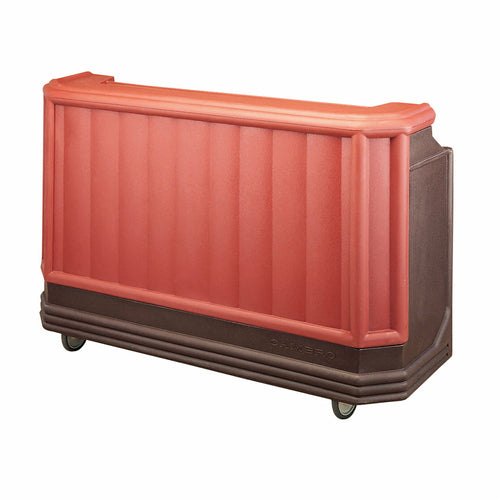 Cambro BAR730PM189 72 3/4" Portable Bar - Post-Mix Drink System, CO2, Brown/mahogany-cityfoodequipment.com