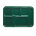 Cambro BCT1014119 Plastic Rectangular Tray W/ (6) Compartments, 10" X 14 1/2", Sherwood Green-cityfoodequipment.com