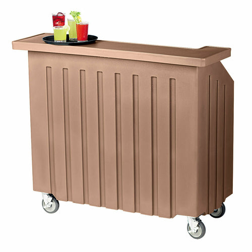 Cambro BAR540194 54" Cambar Portable Bar - 80 Lb Ice Sink, Speed Rail, Granite Sand-cityfoodequipment.com