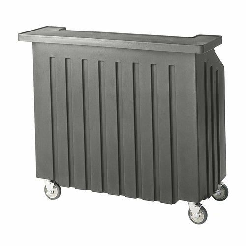 Cambro BAR540191 54" Cambar Portable Bar - 100 Lb Ice Sink, Speed Rail, Granite Gray-cityfoodequipment.com