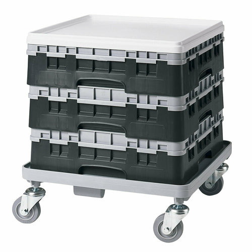 Cambro BR414110 Camrack Base Rack With Extender - 1 Compartment, 4"H, Black-cityfoodequipment.com