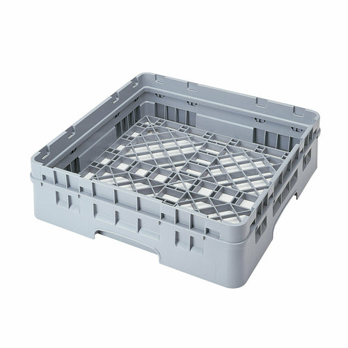 Cambro BR414151 Camrack Base Rack With Extender - 1 Compartment, 4"H, Soft Gray-cityfoodequipment.com