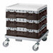 Cambro BR414167 Camrack Base Rack With Extender - 1 Compartment, 4"H, Brown-cityfoodequipment.com