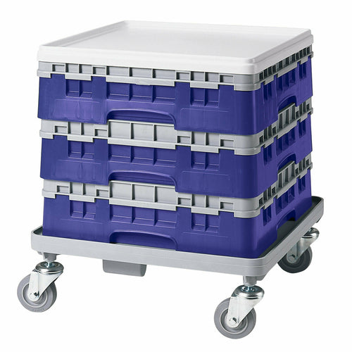 Cambro BR414186 Camrack Base Rack With Extender - 1 Compartment, 4"H, Navy Blue-cityfoodequipment.com