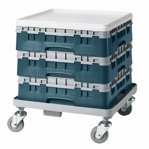 Cambro BR414414 Camrack Base Rack With Extender - 1 Compartment, 4"H, Teal-cityfoodequipment.com
