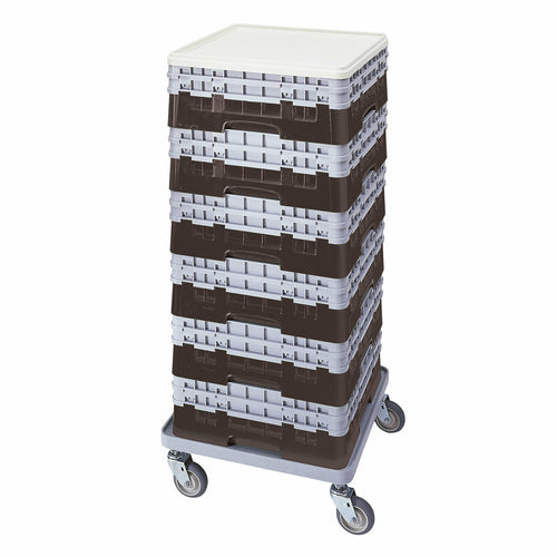 Cambro BR578167 Camrack Base Rack - (2)extenders, 1 Compartment, 7 1/4"H, Brown-cityfoodequipment.com