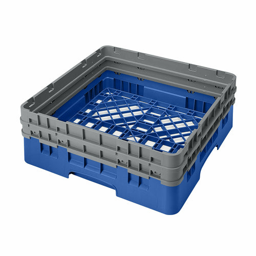 Cambro BR578168 Camrack Base Rack - (2)extenders, 1 Compartment, 7 1/4"H, Blue-cityfoodequipment.com