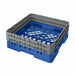 Cambro BR578168 Camrack Base Rack - (2)extenders, 1 Compartment, 7 1/4"H, Blue-cityfoodequipment.com