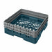 Cambro BR578414 Camrack Base Rack - (2)extenders, 1 Compartment, 7 1/4"H, Teal-cityfoodequipment.com