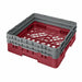 Cambro BR578416 Camrack Base Rack - (2)extenders, 1 Compartment, 7 1/4"H, Cranberry-cityfoodequipment.com