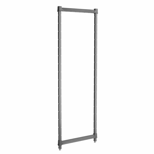 Cambro CBPK2484580 Camshelving® Basics Post Kit - 24" X 84", Brushed Graphite-cityfoodequipment.com