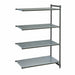 Cambro CBA184872VS4580 48" NSF 4-Tier Polymer Shelf Kit - Camshelving® Basics Plus, 18"W, 72"H-cityfoodequipment.com