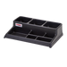 Cambro BSACS110 Airpot Station For (3) Airpots W/ Condiment Organizer, Black-cityfoodequipment.com