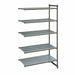 Cambro CBA213084VS5580 30" NSF 5-Tier Polymer Shelf Kit - Camshelving® Basics Plus, 21"W, 84"H-cityfoodequipment.com