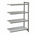Cambro CBA184272S4580 42" NSF 4-Tier Polymer Shelf Kit - Camshelving® Basics Plus, 18"W, 72"H-cityfoodequipment.com