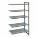 Cambro CBA243084S5580 30" NSF 5-Tier Polymer Shelf Kit - Camshelving® Basics Plus, 24"W, 84"H-cityfoodequipment.com