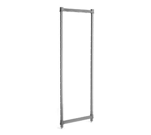 Cambro CBPK1872580 Camshelving® Basics Post Kit - 18" X 72", Brushed Graphite-cityfoodequipment.com
