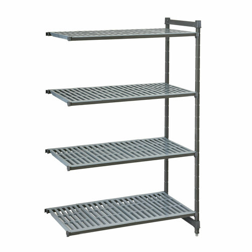 Cambro CBA243664V4580 36" NSF 4-Tier Polymer Shelf Kit - Camshelving® Basics Plus, 24"W, 64"H-cityfoodequipment.com