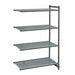 Cambro CBA186072V4580 60" NSF 4-Tier Polymer Shelf Kit - Camshelving® Basics Plus, 18"W, 72"H-cityfoodequipment.com