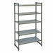 Cambro CBU183684S5580 36" NSF 5-Tier Polymer Shelf Kit - Camshelving® Basics Plus, 18"W, 84"H-cityfoodequipment.com