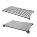 Cambro CBSK2136VS5580 Camshelving® Basics Polymer Louvered/solid Shelf Plate Kit - 21" X 36", Brushed Graphite-cityfoodequipment.com