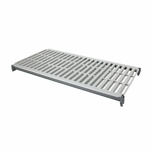 Cambro CBSK2454V1580 Camshelving® Basics Polymer Louvered Shelf Plate Kit - 24" X 54", Brushed Graphite-cityfoodequipment.com