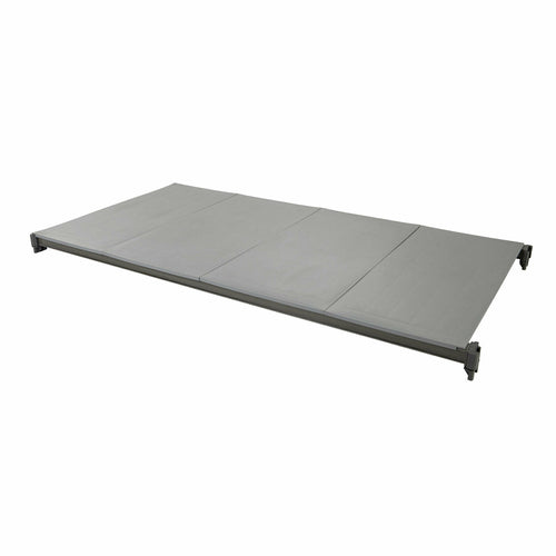 Cambro CBSK1842S4580 Camshelving® Basics Polymer Solid Shelf Plate Kit - 18" X 42", Brushed Graphite-cityfoodequipment.com