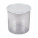 Cambro CCP27152 2 7/10 Qt Round Crock W/ Lid - Polycarbonate, Clear-cityfoodequipment.com