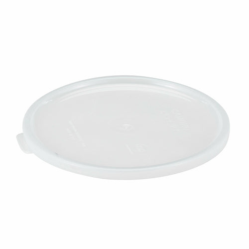 Cambro CCPL27148 Round Crock Cover For CCP15 And CCP27 - Plastic, White-cityfoodequipment.com