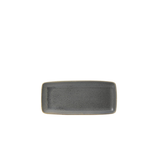 Dudson EG271 10 5/8" X 4 3/4" Rectangular Evo Chef's Tray - Ceramic, Granite-cityfoodequipment.com