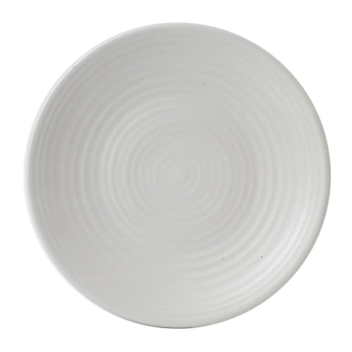 Dudson EP205 8" Round Evo Plate - Ceramic, Pearl-cityfoodequipment.com