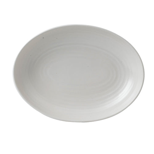 Dudson EP267 38 3/4 Oz Oval Evo Bowl - Ceramic, Pearl-cityfoodequipment.com