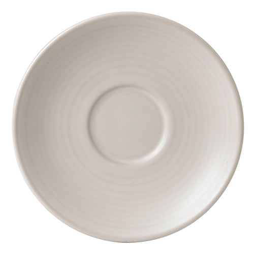 Dudson FM746 6 3/8" Round Evo Saucer - Ceramic, Pearl-cityfoodequipment.com