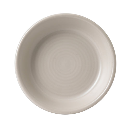 Dudson FM748 4 5/8" Round Evo Olive/tapas Dish - Ceramic, Pearl-cityfoodequipment.com