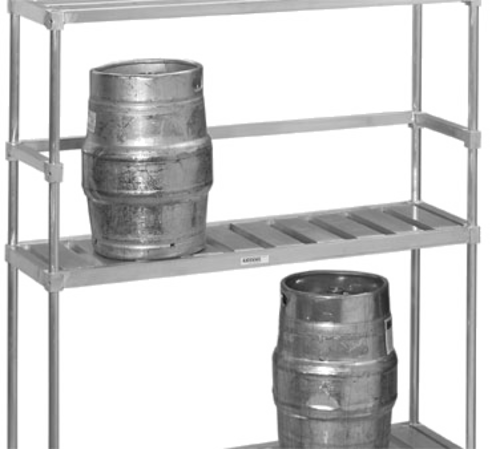 Channel /KS193 93" Back Stop For Keg Storage Rack-cityfoodequipment.com