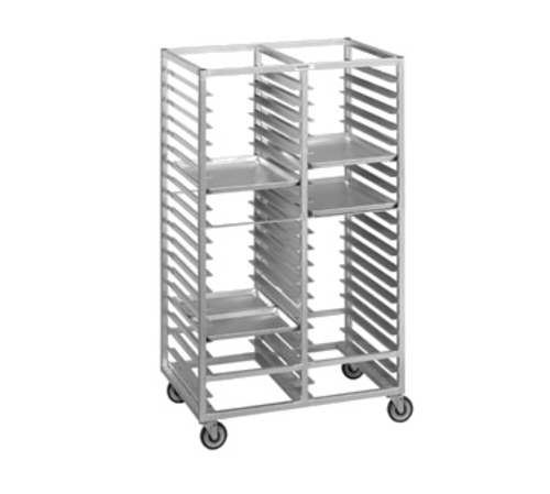 Channel 421A 41"W 40 Tray Cafeteria Tray Rack W/ 3" Bottom Load Slides-cityfoodequipment.com