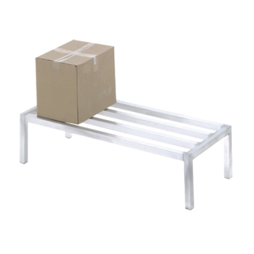 Channel ADE2448 48" Stationary Dunnage Rack W/ 2000 Lb Capacity, Aluminum-cityfoodequipment.com