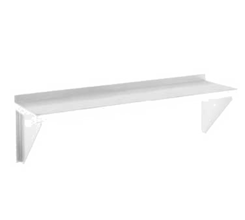Channel AWS1248 Solid Wall Mounted Shelf, 48"W X 12"D, Aluminum-cityfoodequipment.com