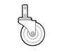 Channel CSS45R 5" Stem Square Swivel-cityfoodequipment.com