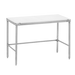 Channel CT260 60" Poly Top Work Table W/ 3/4" Top, Stainless Base, 24"D-cityfoodequipment.com