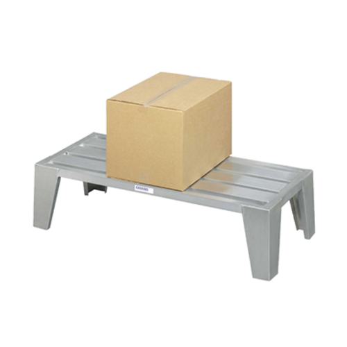 Channel EXD2036 36" Stationary Dunnage Rack W/ 3000 Lb Capacity, Aluminum-cityfoodequipment.com
