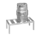 Channel KDR148 (1) Level Keg Rack W/ (3) Keg Capacity, 48" X 18" X 12"-cityfoodequipment.com