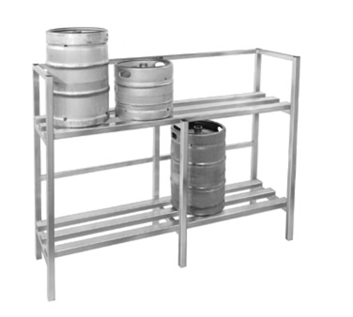 Channel KSR48 (2) Level Keg Rack W/ (4) Keg Capacity, 48" X 20" X 55"-cityfoodequipment.com