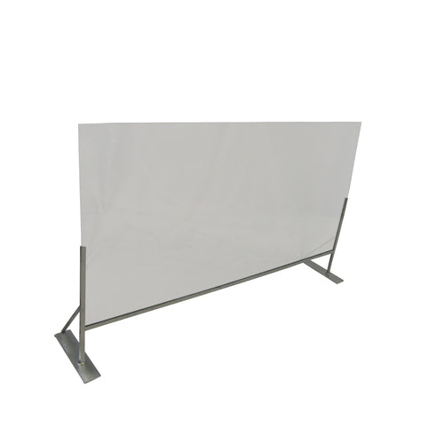 Channel SDDC-4832 Countertop Social Distancing Divider - 48"W X 32"H, Plexiglass W/ Aluminum Frame-cityfoodequipment.com
