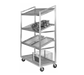 Channel SORT-4 47"W 4 Sheet Pan Rack W/ 16 1/2" Bottom Load Slides-cityfoodequipment.com