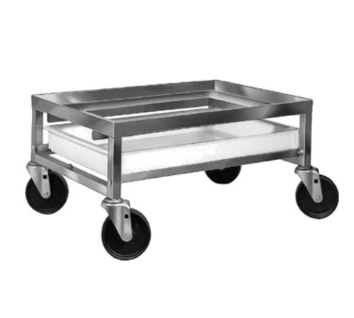 Channel SPCD-A Poultry Crate Dolly W/ Drip Pan - 23" X 28" X 13", Aluminum-cityfoodequipment.com