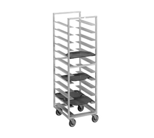 Channel T438A 21"W 30 Tray Cafeteria Tray Rack W/ 4" Bottom Load Slides-cityfoodequipment.com