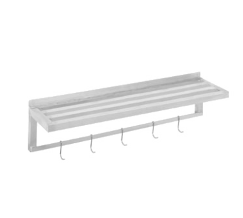 Channel TWS1836 Tubular Wall Mounted Shelf, 36"W X 18"D, Aluminum-cityfoodequipment.com