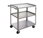 Channel US2135-3 39" Metal Bus Cart W/ (3) Levels, Stainless-cityfoodequipment.com